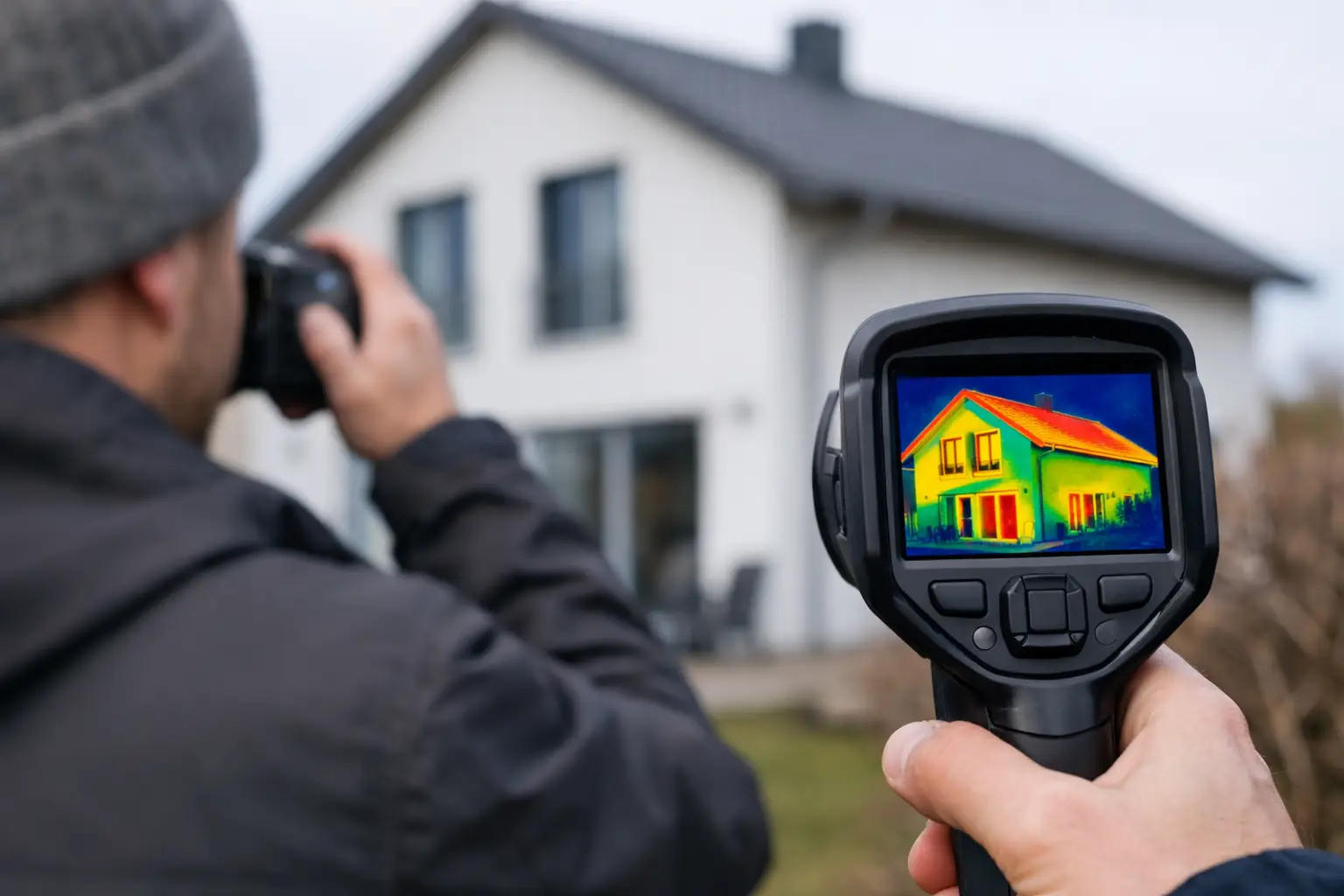 Mit Thermografie Wärmeverlust am Haus erkennen